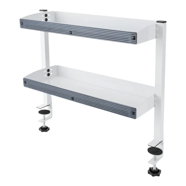 Clamp-on Desk Shelf, 2-Tier, Above or Under Table