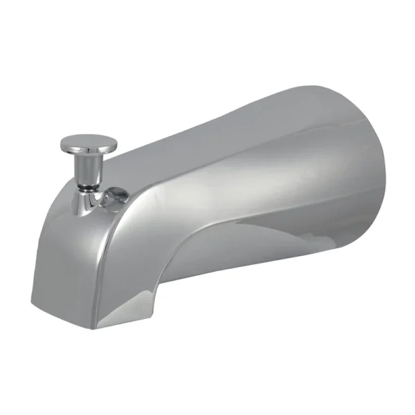 Metal Tub Spout with Diverter Bathtubs Chrome Finish